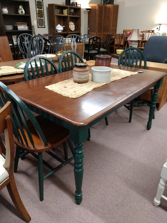 Wood Dining Table w/ 4 Chairs